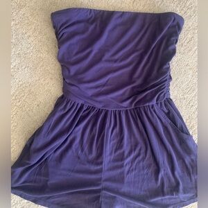 Purple sleeveless romper